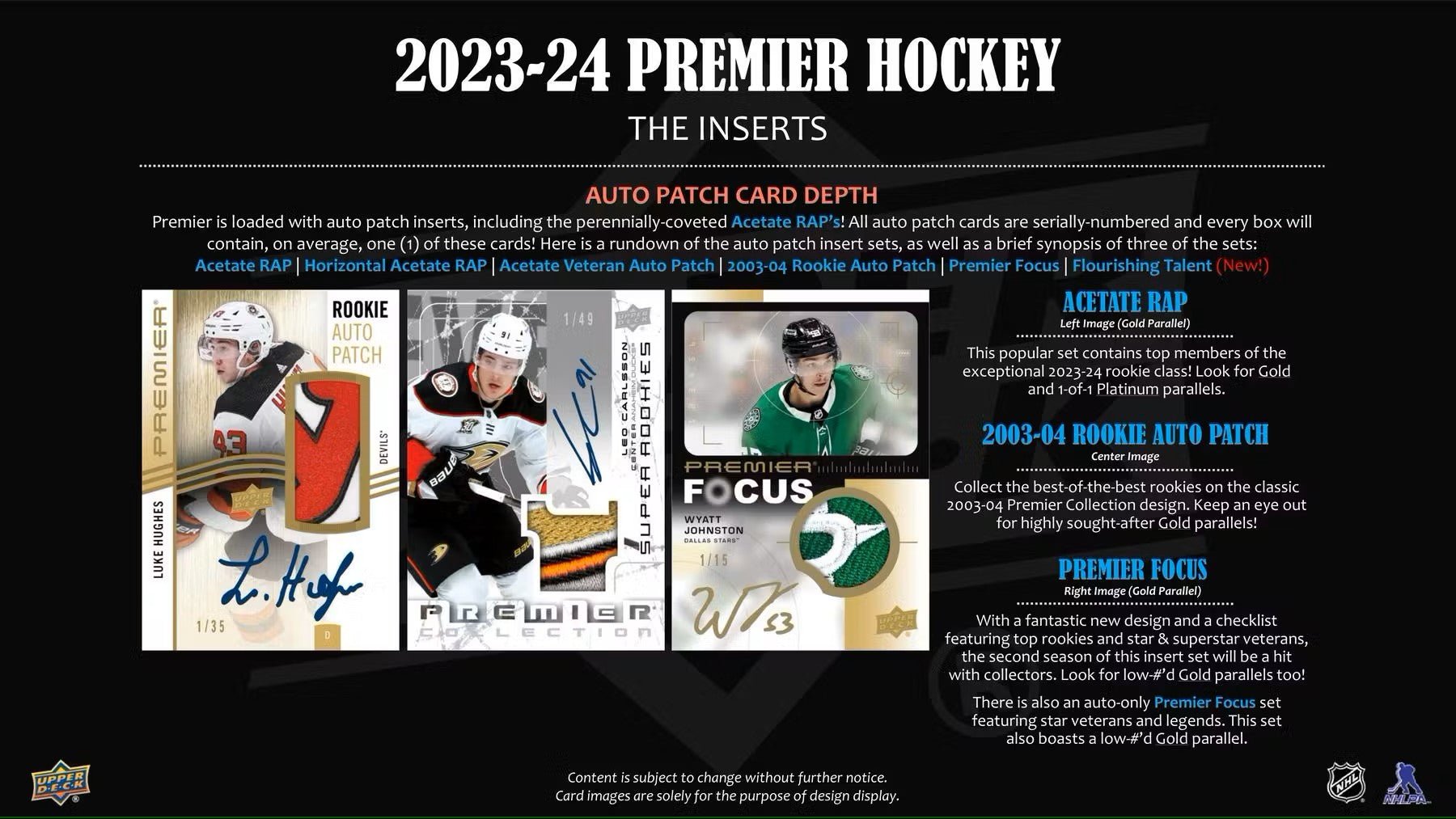 2023 - 24 Upper Deck Premier Hockey Hobby Box - Columbia Hobby - Sports Card Boxes - Toploaders - Card Savers