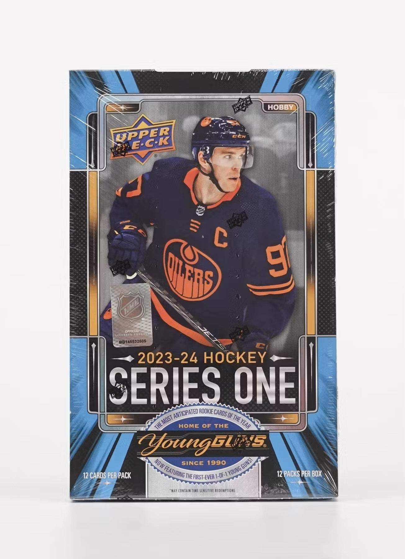 2023 - 24 Upper Deck Series 1 Hockey Hobby Box - Columbia Hobby - Sports Card Boxes - Toploaders - Card Savers