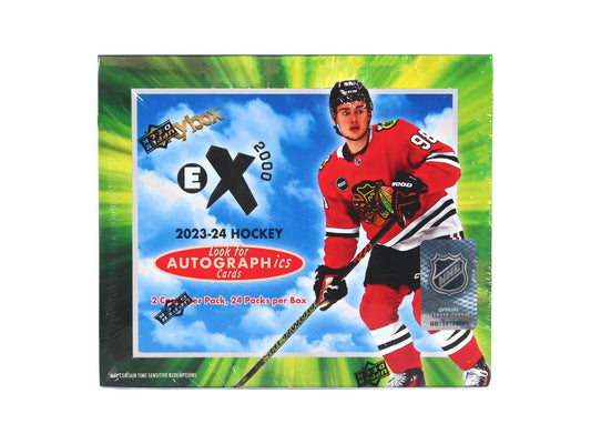 2023 - 24 Upper Deck Skybox E - X 2000 Hockey Hobby Box - Columbia Hobby - Sports Card Boxes - Toploaders - Card Savers