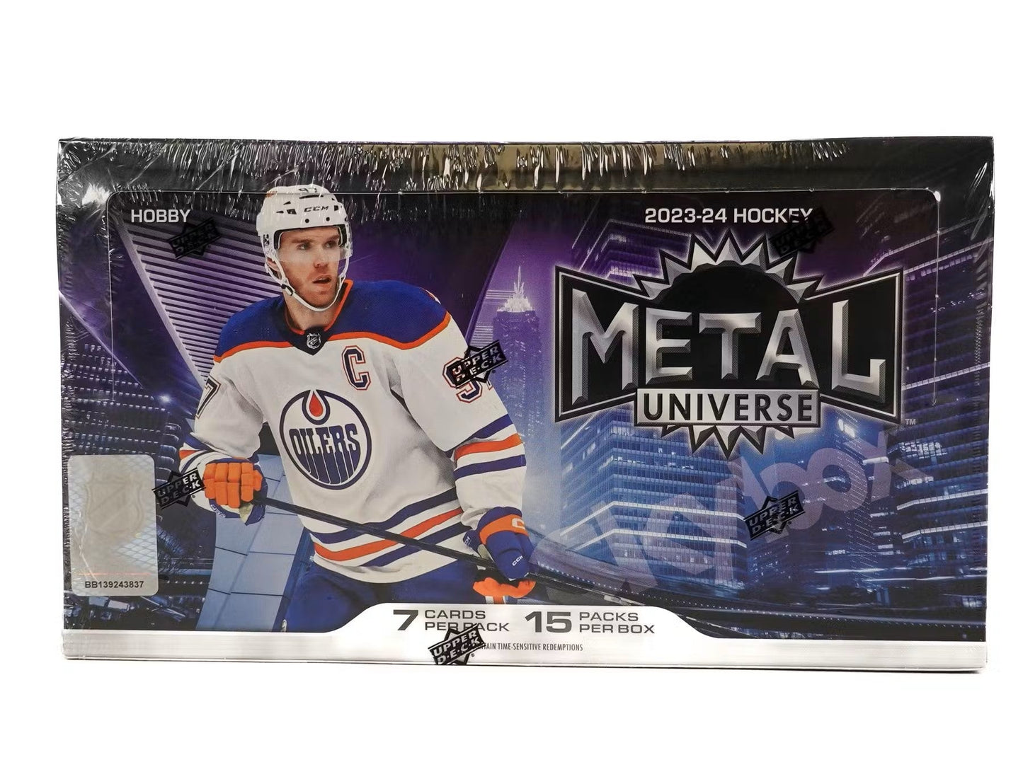 2023 - 24 Upper Deck Skybox Metal Universe Hockey Hobby Box - Columbia Hobby - Sports Card Boxes - Toploaders - Card Savers