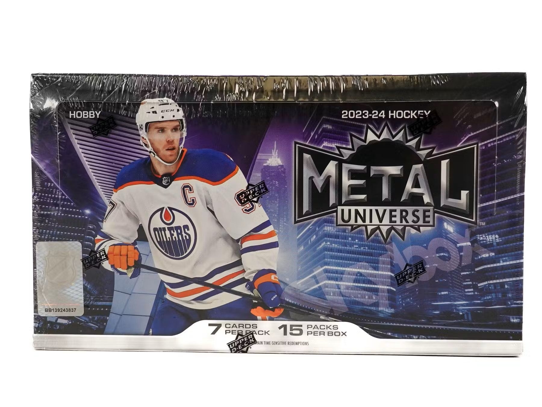 2023 - 24 Upper Deck Skybox Metal Universe Hockey Hobby Box - Columbia Hobby - Sports Card Boxes - Toploaders - Card Savers