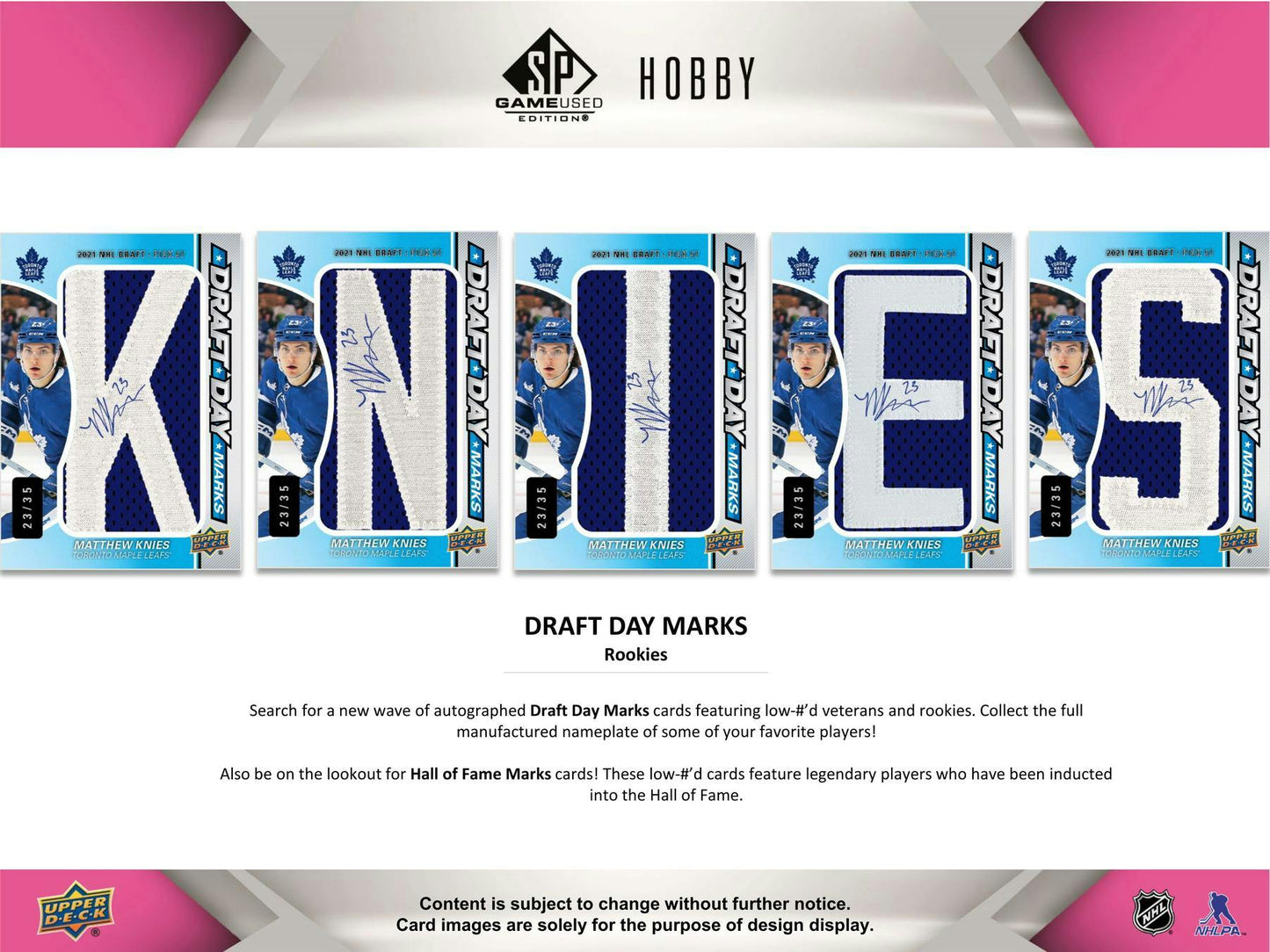 2023 - 24 Upper Deck SP Game Used Hockey Hobby Box - Columbia Hobby - Sports Card Boxes - Toploaders - Card Savers
