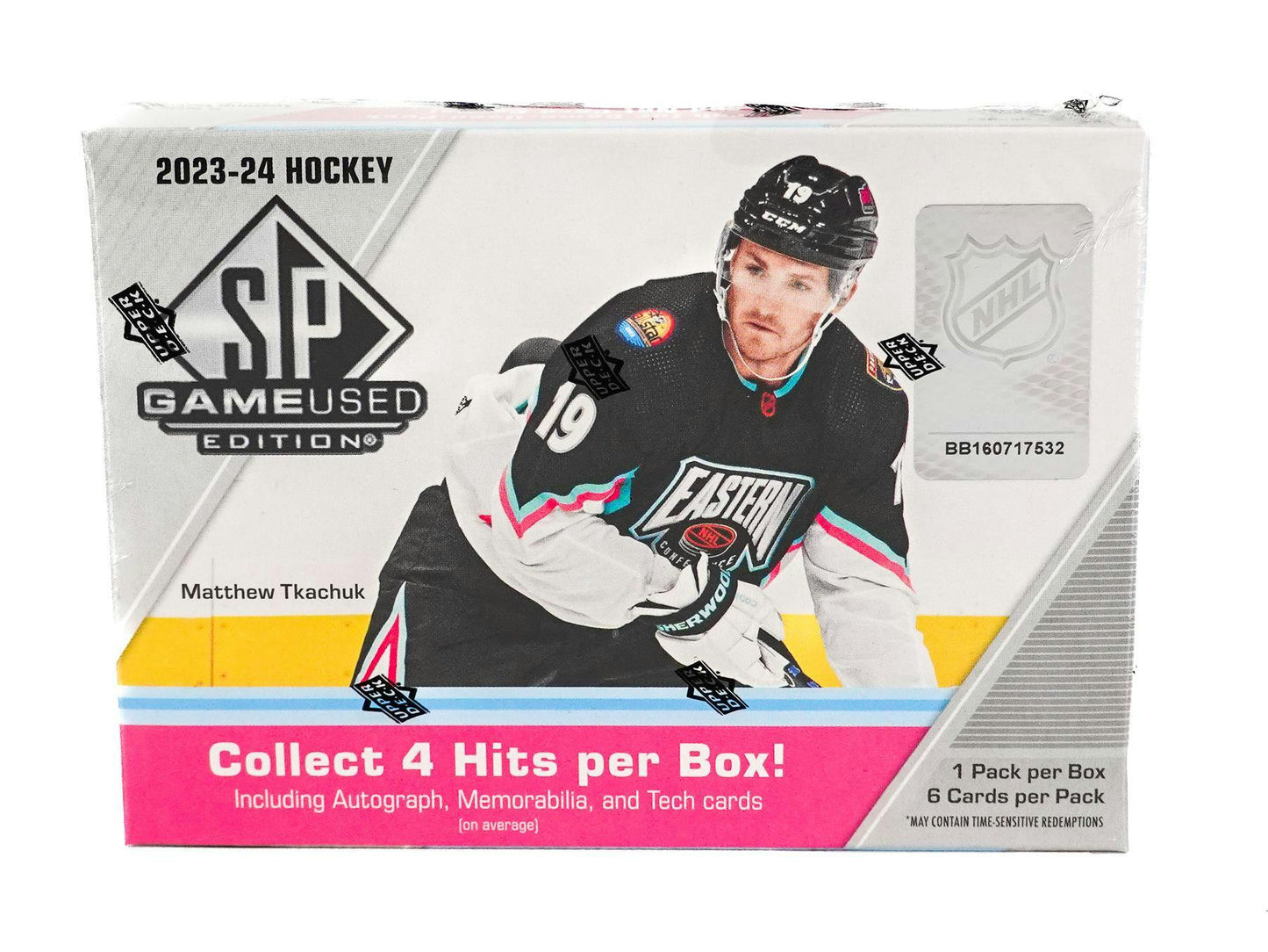 2023 - 24 Upper Deck SP Game Used Hockey Hobby Box - Columbia Hobby - Sports Card Boxes - Toploaders - Card Savers