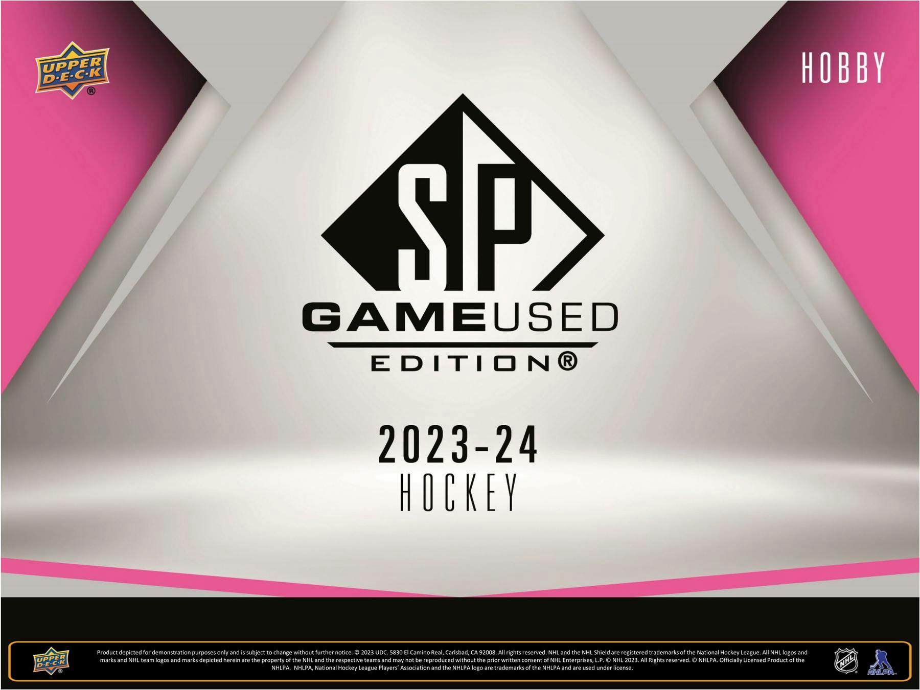 2023 - 24 Upper Deck SP Game Used Hockey Hobby Box - Columbia Hobby - Sports Card Boxes - Toploaders - Card Savers