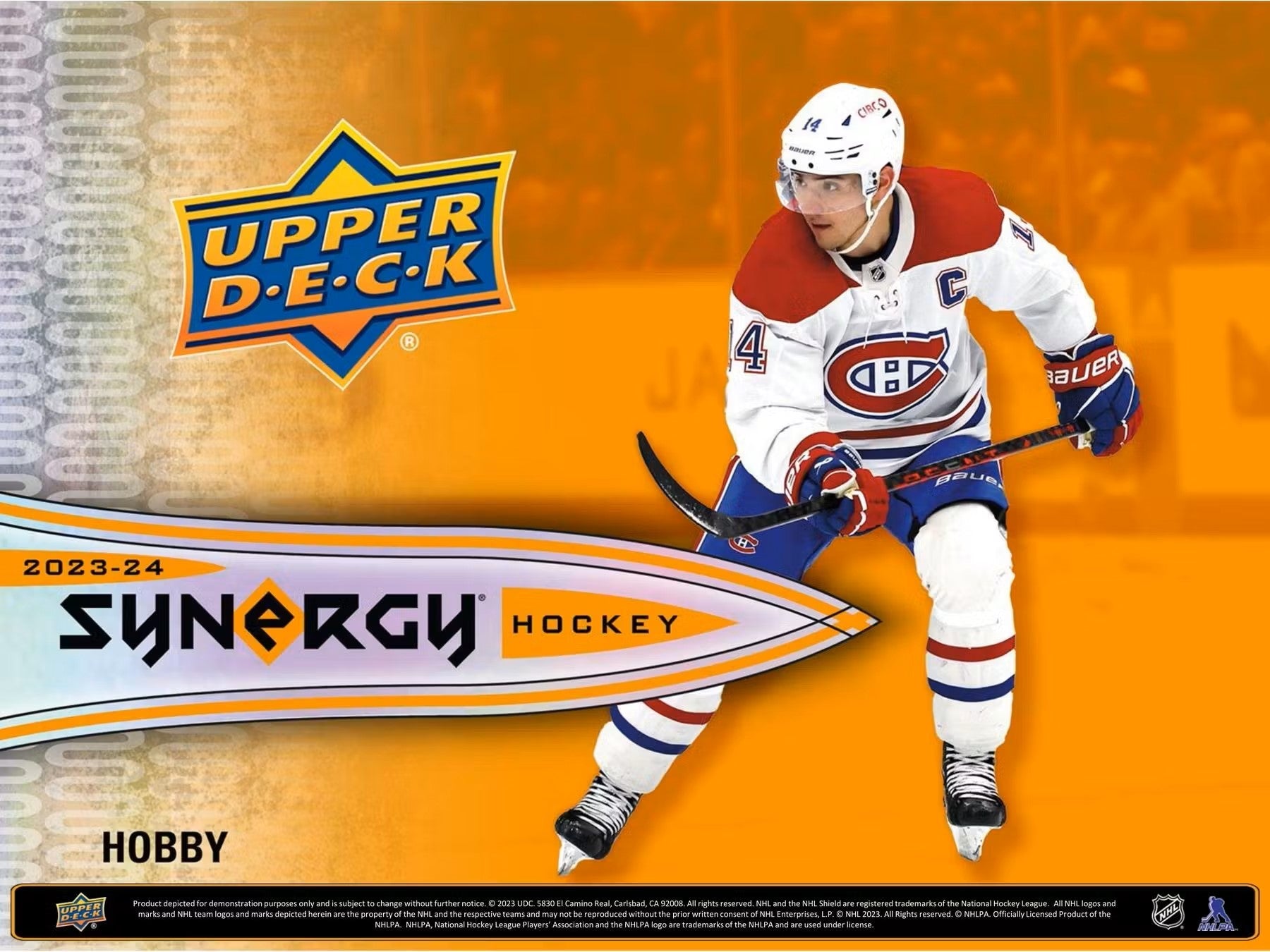 2023 - 24 Upper Deck Synergy Hockey Hobby Box - Columbia Hobby - Sports Card Boxes - Toploaders - Card Savers