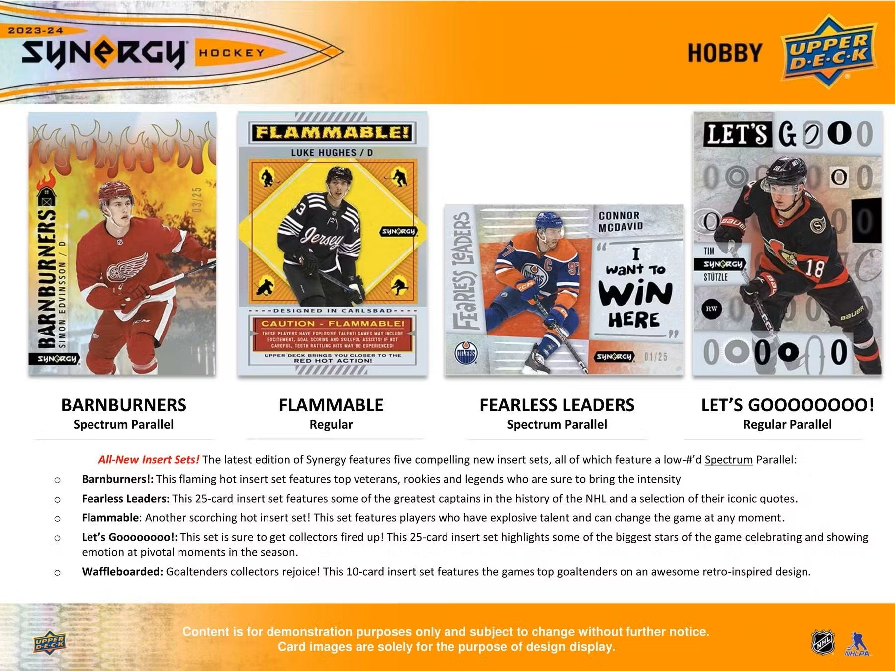 2023 - 24 Upper Deck Synergy Hockey Hobby Box - Columbia Hobby - Sports Card Boxes - Toploaders - Card Savers