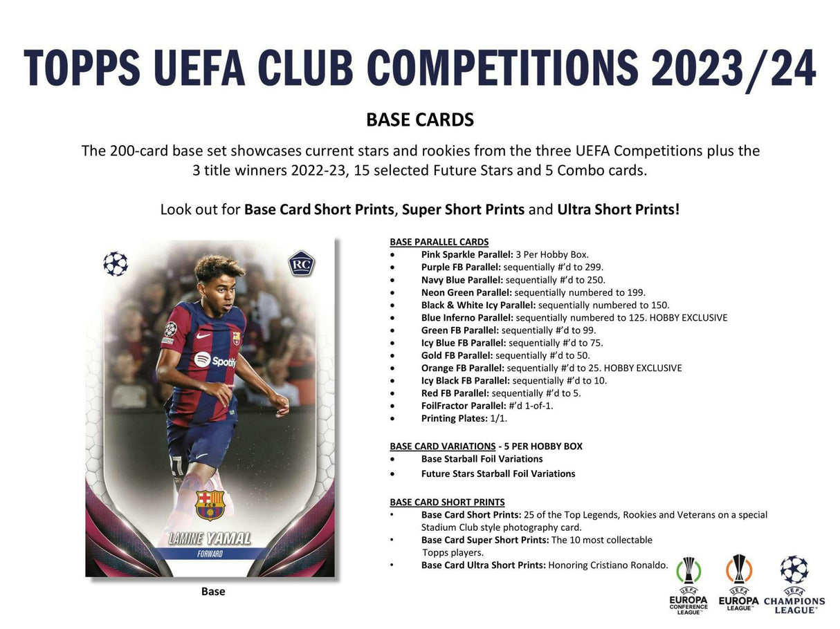 2023-24 Topps UEFA Club Competitions Soccer Hobby Box