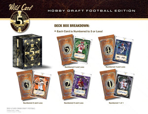 2023 Wild Card Five Card Draw Football Hobby Box