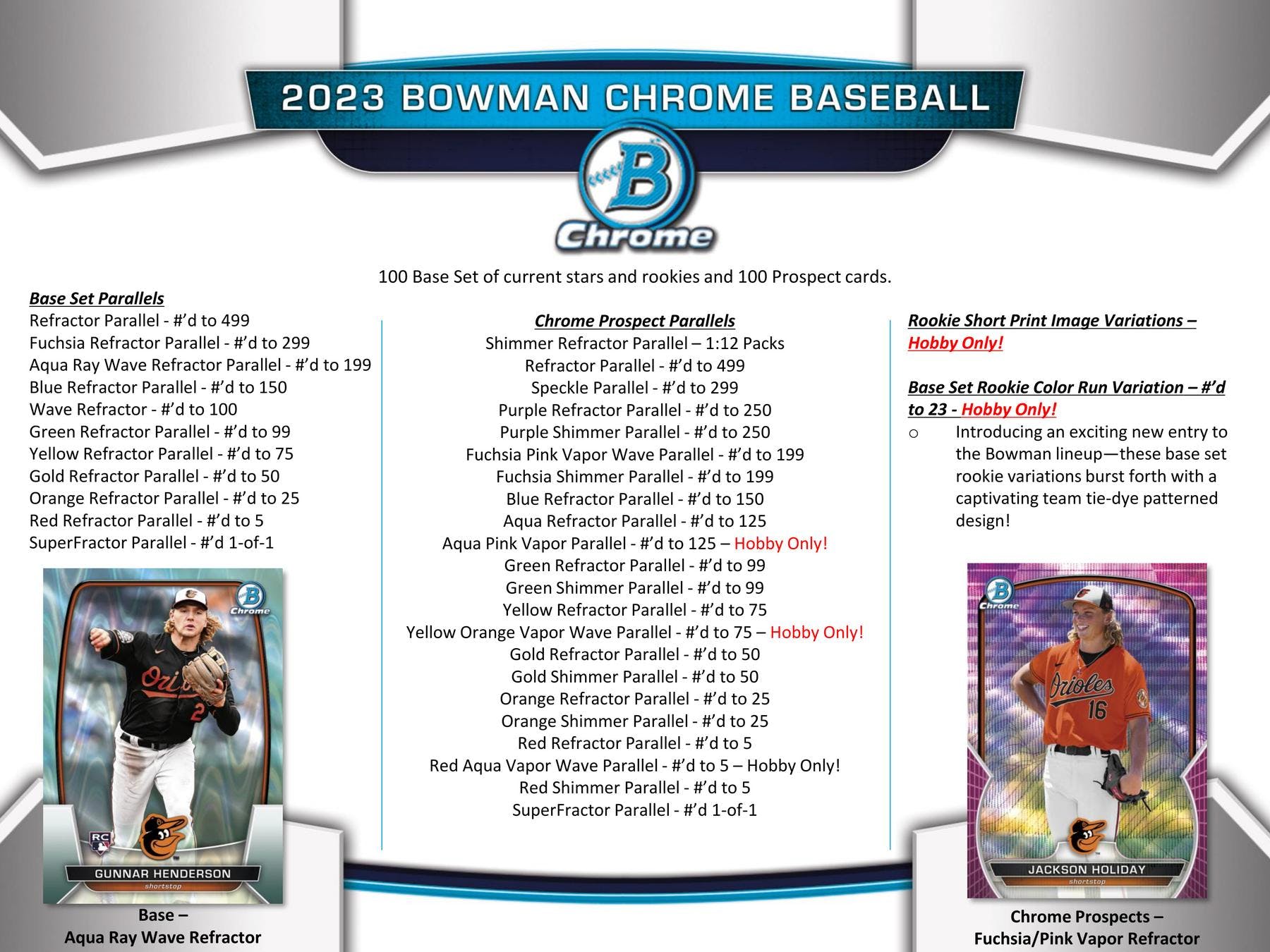 2023 Bowman Chrome Baseball Hobby Box - Columbia Hobby - Sports Card Boxes - Toploaders - Card Savers
