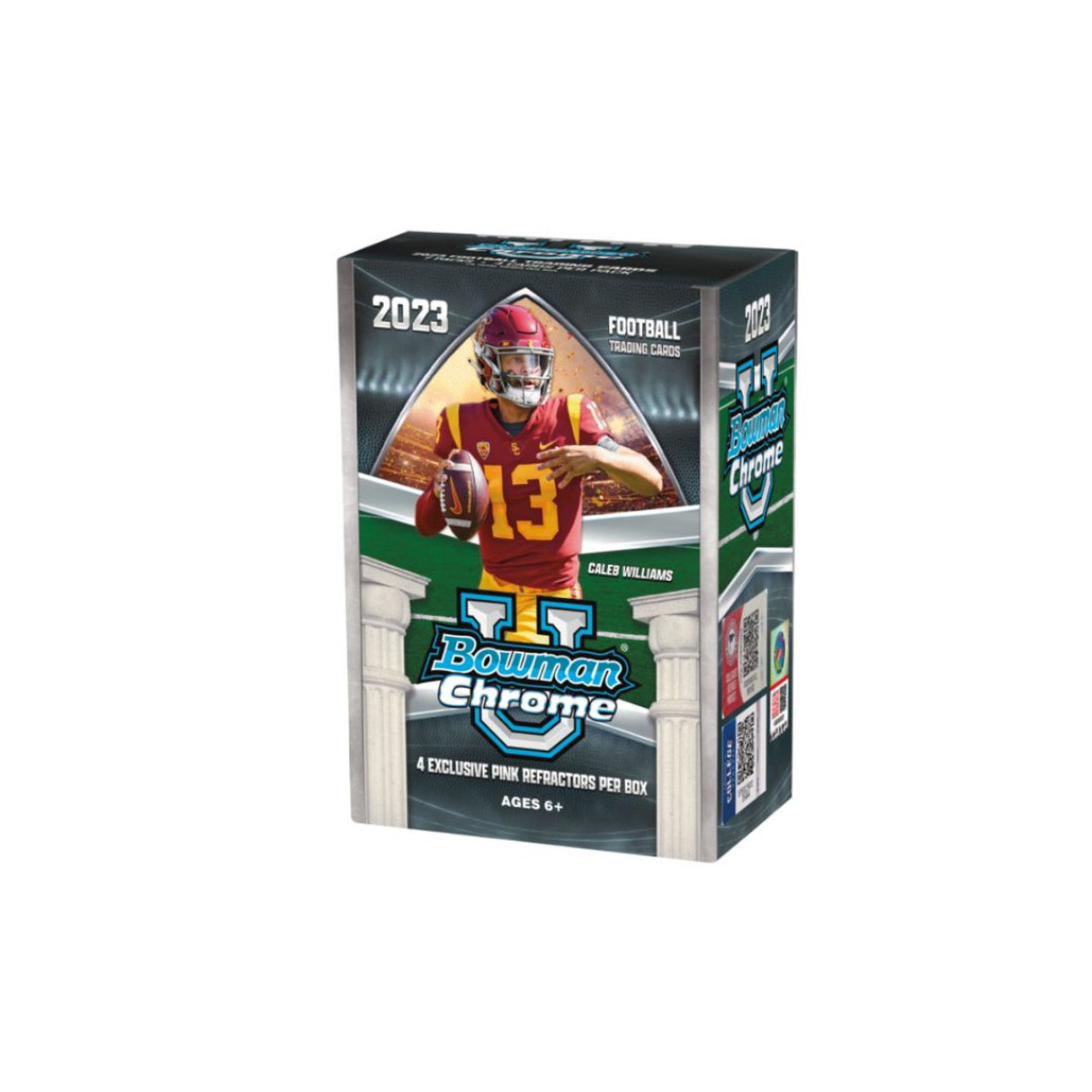 2023 Bowman University Chrome Football Blaster Box