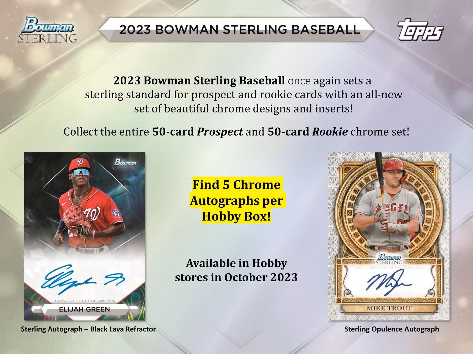 2023 Bowman Sterling Baseball Hobby Box - Columbia Hobby - Sports Card Boxes - Toploaders - Card Savers