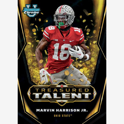 2023 Bowman University Chrome Football Sapphire Edition Hobby Box - Columbia Hobby - Sports Card Boxes - Toploaders - Card Savers