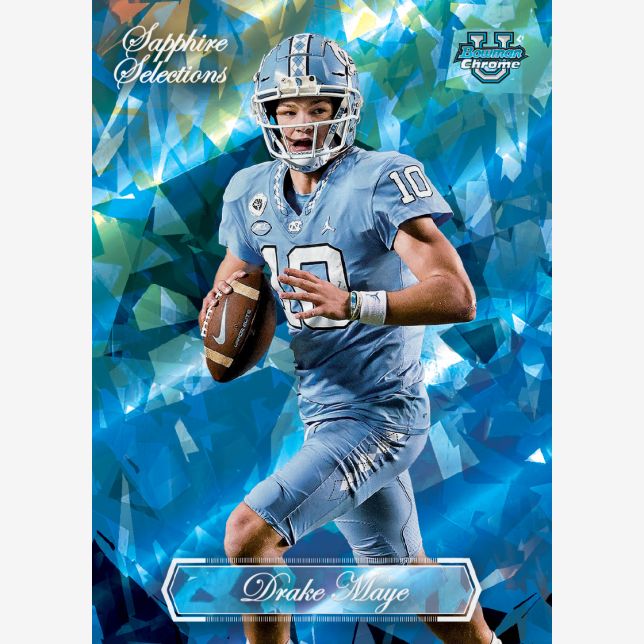 2023 Bowman University Chrome Football Sapphire Edition Hobby Box - Columbia Hobby - Sports Card Boxes - Toploaders - Card Savers