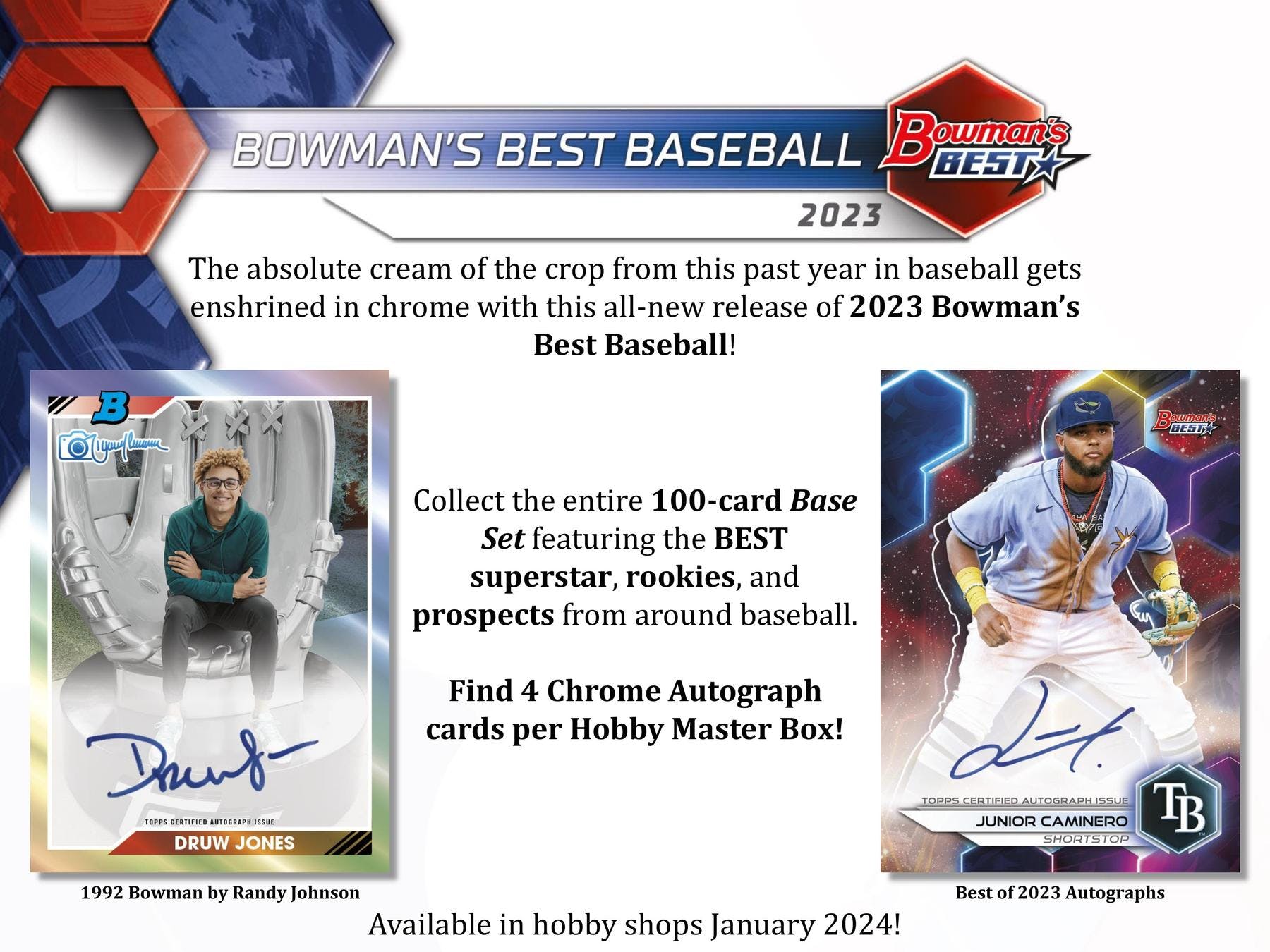 2023 Bowman's Best Baseball Hobby Box - Columbia Hobby - Sports Card Boxes - Toploaders - Card Savers