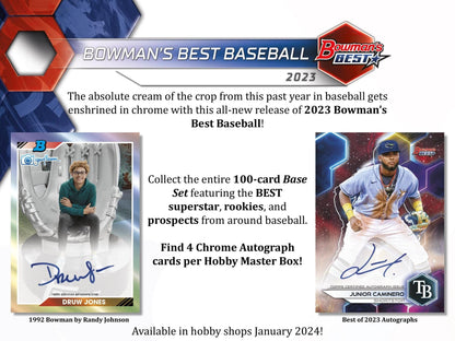 2023 Bowman's Best Baseball Hobby Box - Columbia Hobby - Sports Card Boxes - Toploaders - Card Savers