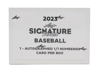 2023 Leaf Signature Series Baseball Hobby Box - Columbia Hobby - Sports Card Boxes - Toploaders - Card Savers