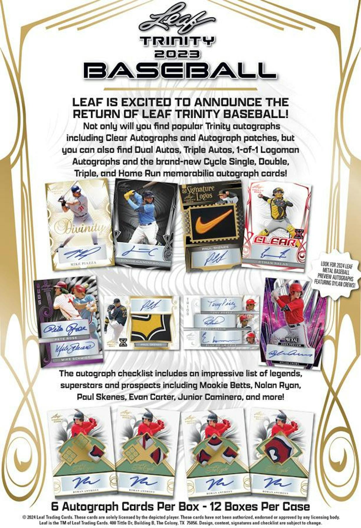 2023 leaf trinity baseball - Columbia Hobby - Sports Card Boxes - Toploaders - Card Savers
