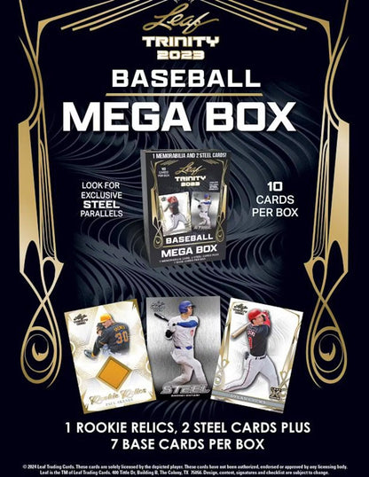 2023 Leaf Trinity Baseball Mega Box - Columbia Hobby - Sports Card Boxes - Toploaders - Card Savers