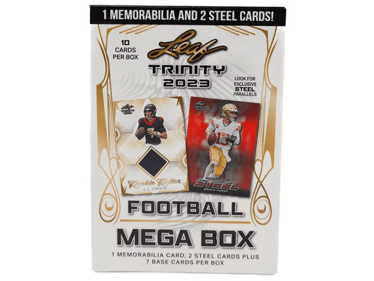 2023 Leaf Trinity Football Mega Box - Columbia Hobby - Sports Card Boxes - Toploaders - Card Savers
