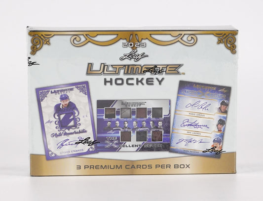 2023 Leaf Ultimate Hockey Hobby Box - Columbia Hobby - Sports Card Boxes - Toploaders - Card Savers