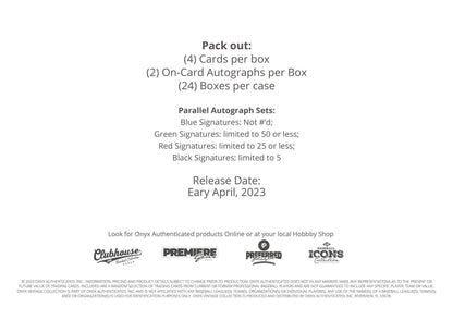 2023 Onyx Authenticated Vintage Baseball Box - Columbia Hobby - Sports Card Boxes - Toploaders - Card Savers