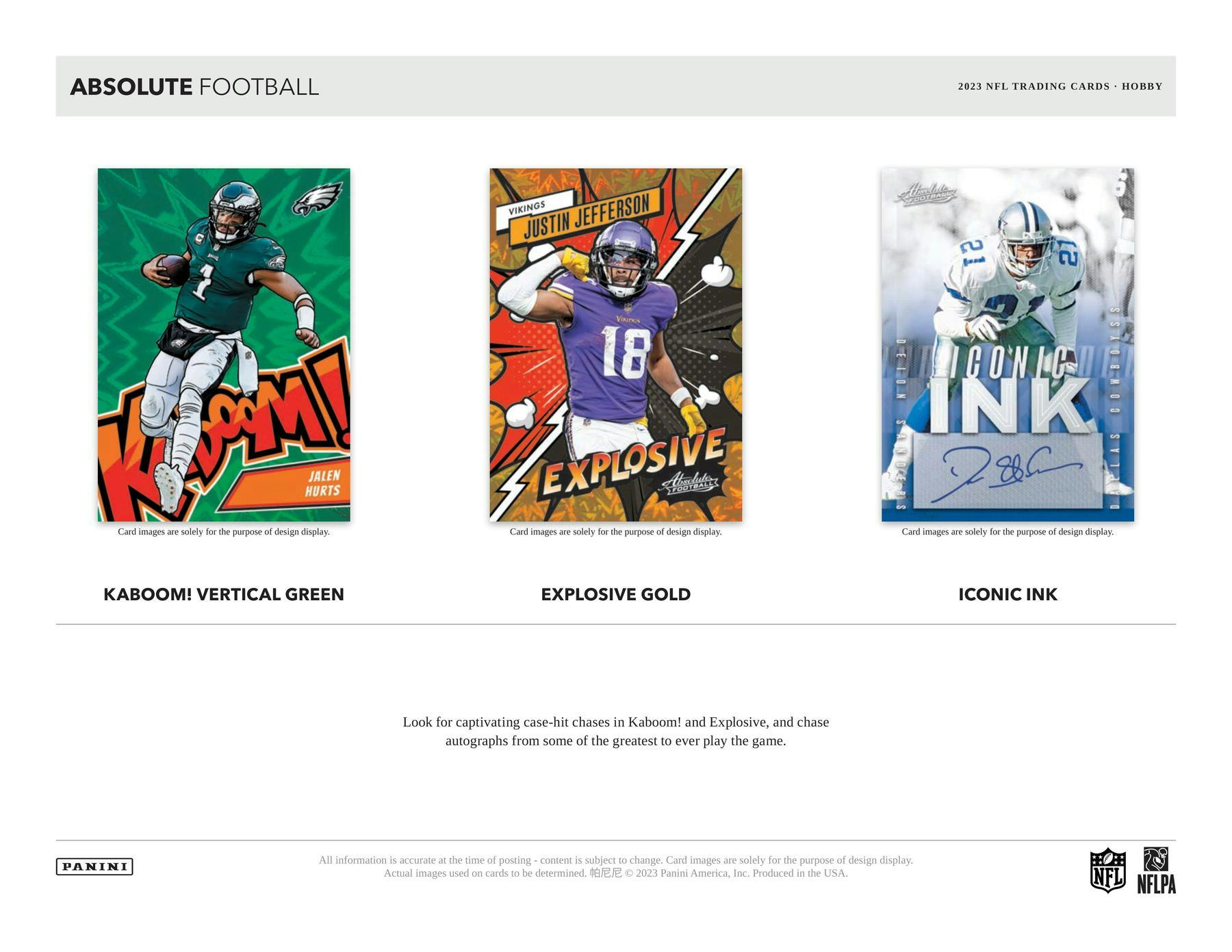 2023 Panini Absolute Football Hobby Box - Columbia Hobby - Sports Card Boxes - Toploaders - Card Savers