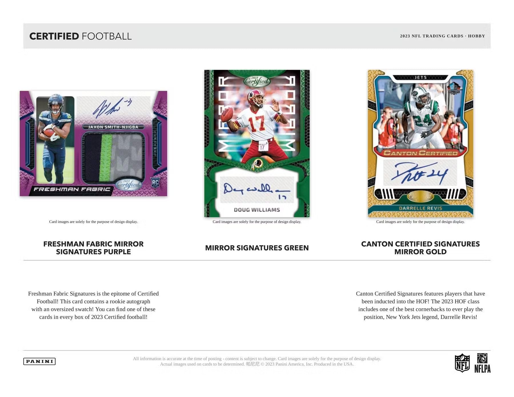 2023 Panini Certified Football Hobby Box - Columbia Hobby - Sports Card Boxes - Toploaders - Card Savers