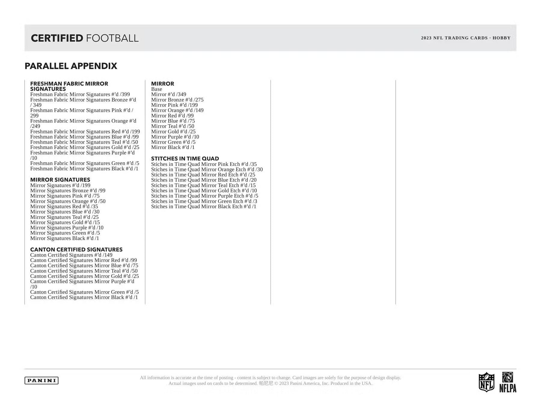 2023 Panini Certified Football Hobby Box - Columbia Hobby - Sports Card Boxes - Toploaders - Card Savers