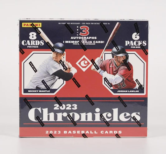 2023 Panini Chronicles Baseball Hobby Box - Columbia Hobby - Sports Card Boxes - Toploaders - Card Savers