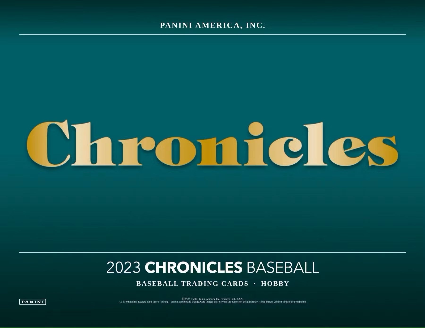 2023 Panini Chronicles Baseball Hobby Box - Columbia Hobby - Sports Card Boxes - Toploaders - Card Savers