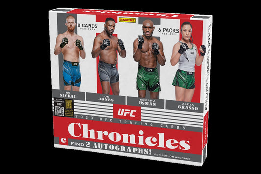 2023 Panini Chronicles UFC Hobby Box - Columbia Hobby - Sports Card Boxes - Toploaders - Card Savers