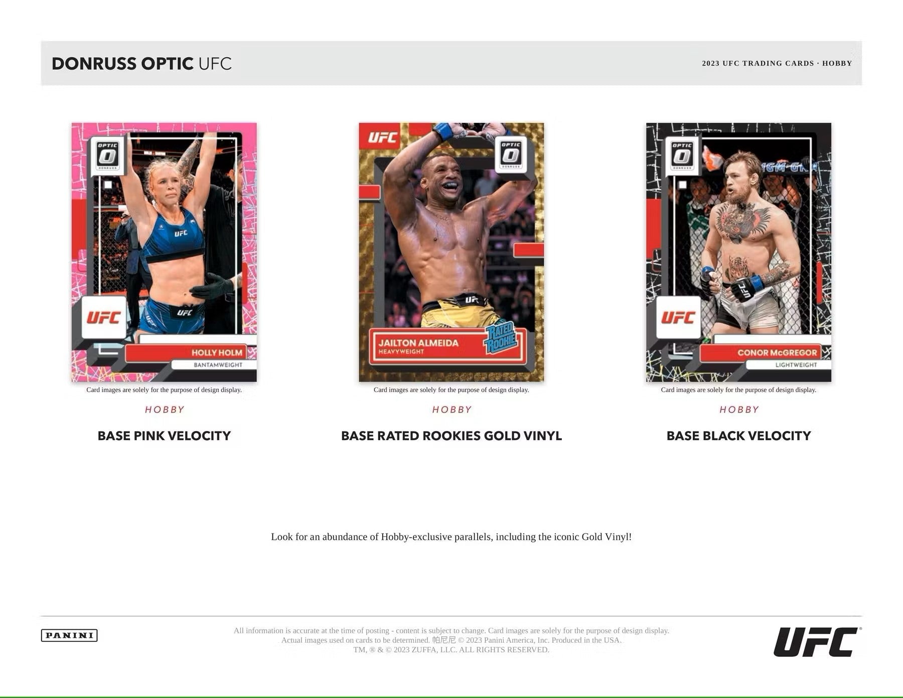 2023 Panini Donruss Optic UFC Hobby Box - Columbia Hobby - Sports Card Boxes - Toploaders - Card Savers