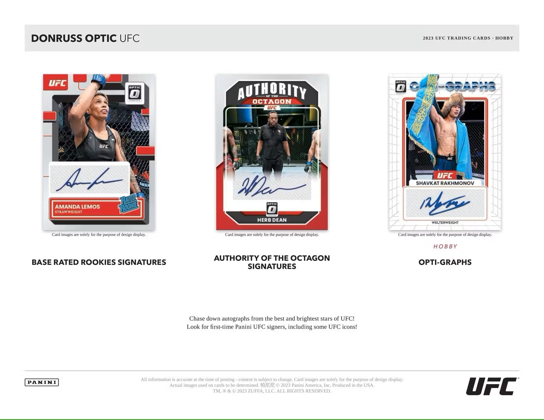 2023 Panini Donruss Optic UFC Hobby Box - Columbia Hobby - Sports Card Boxes - Toploaders - Card Savers