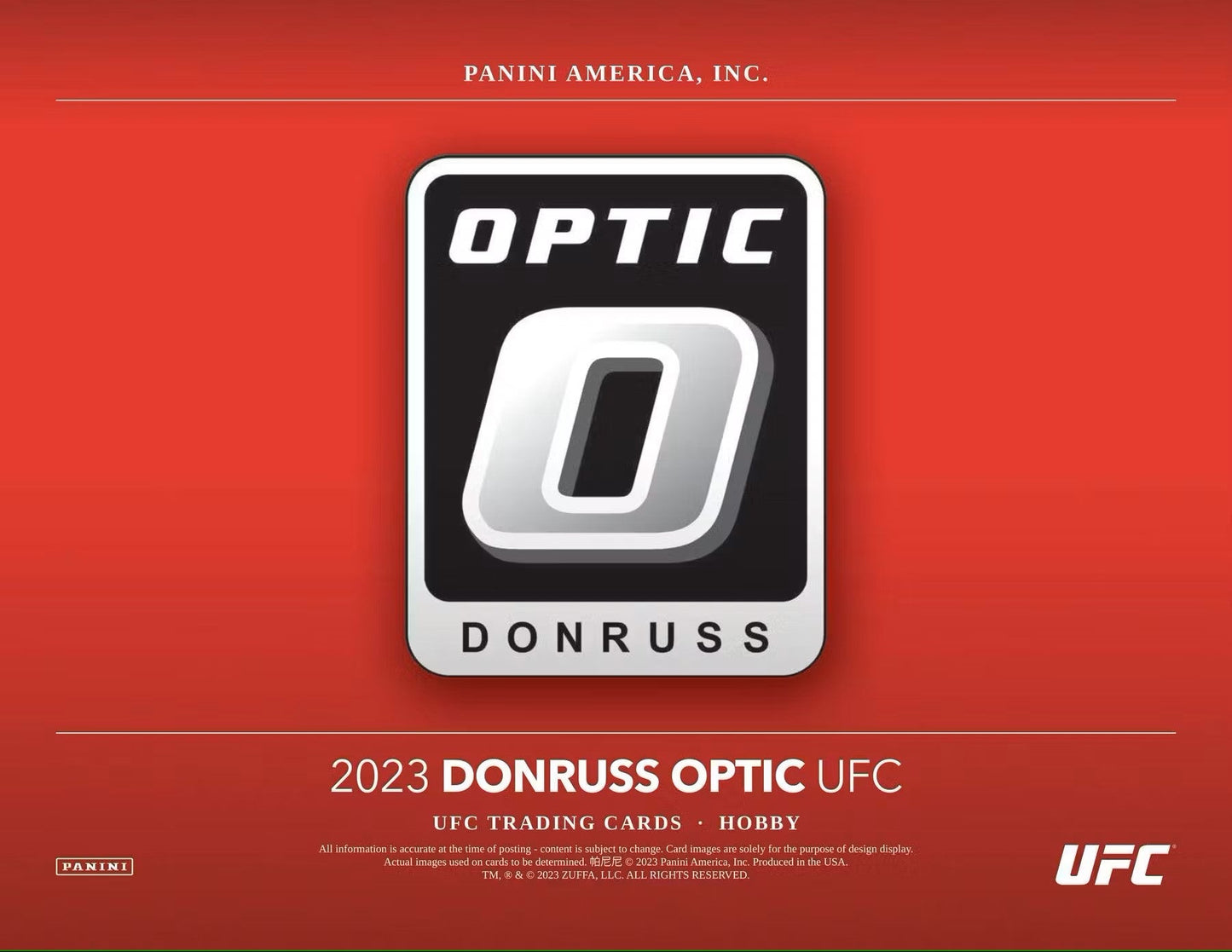 2023 Panini Donruss Optic UFC Hobby Box - Columbia Hobby - Sports Card Boxes - Toploaders - Card Savers