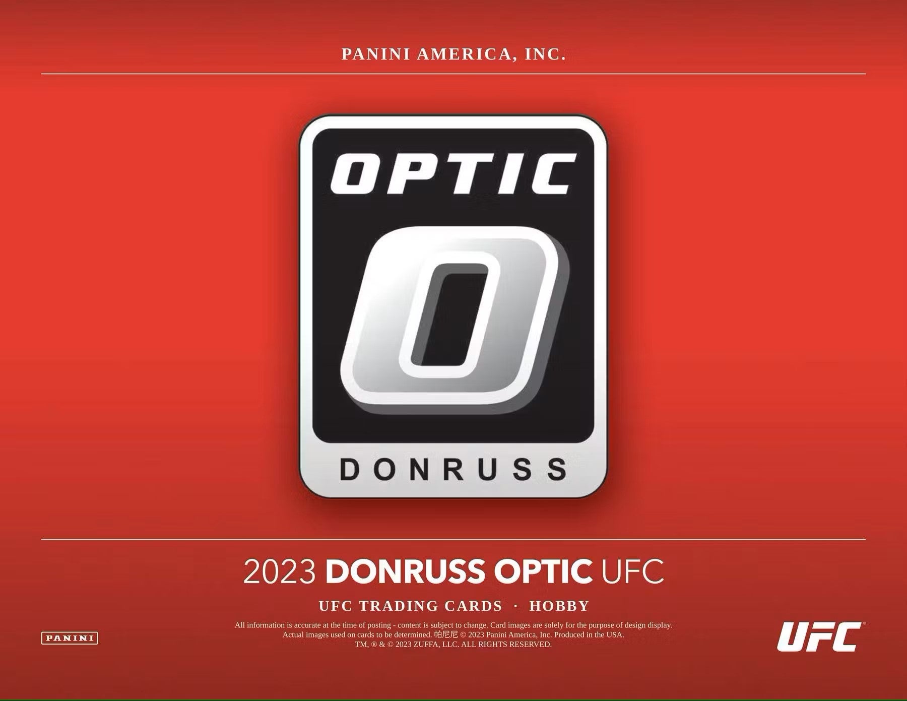 2023 Panini Donruss Optic UFC Hobby Box - Columbia Hobby - Sports Card Boxes - Toploaders - Card Savers