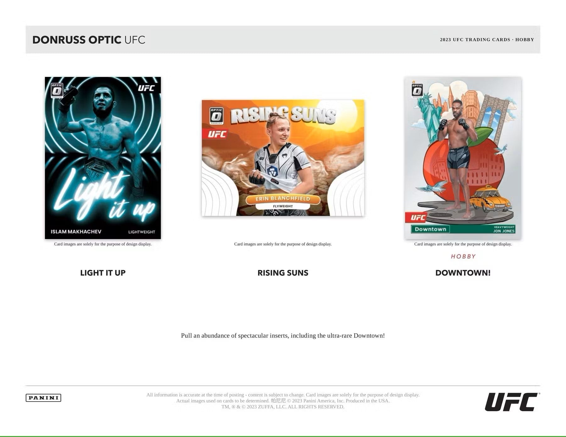 2023 Panini Donruss Optic UFC Hobby Box - Columbia Hobby - Sports Card Boxes - Toploaders - Card Savers
