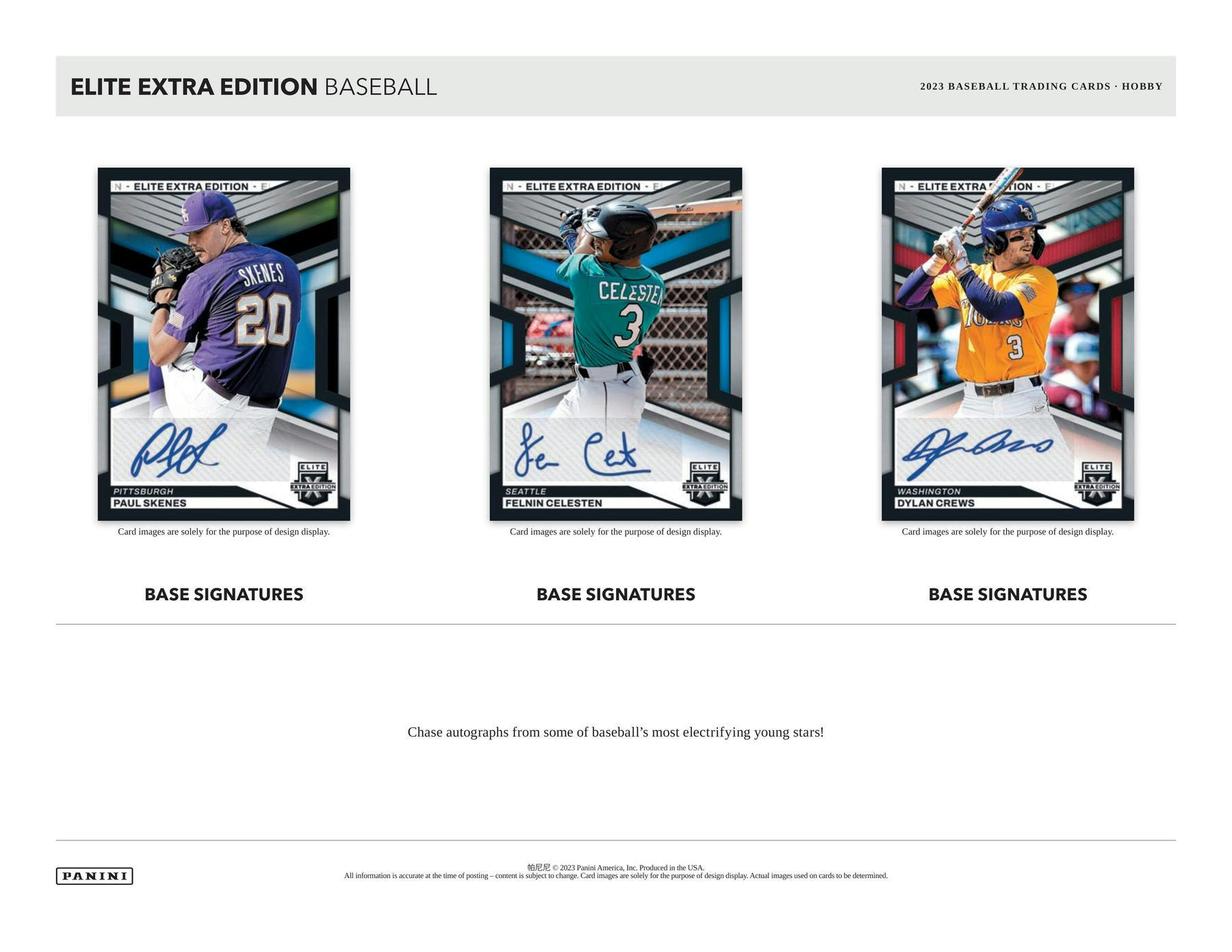 2023 Panini Elite Extra Edition Baseball Hobby Box - Columbia Hobby - Sports Card Boxes - Toploaders - Card Savers