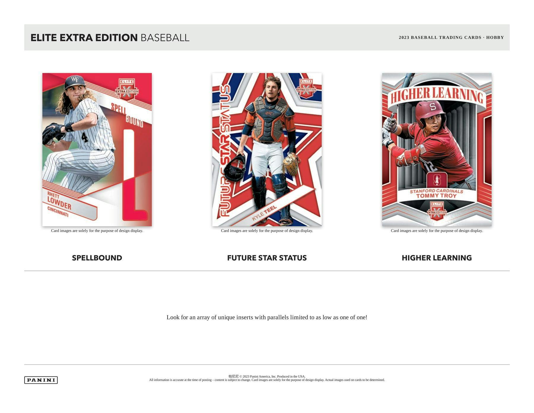2023 Panini Elite Extra Edition Baseball Hobby Box - Columbia Hobby - Sports Card Boxes - Toploaders - Card Savers