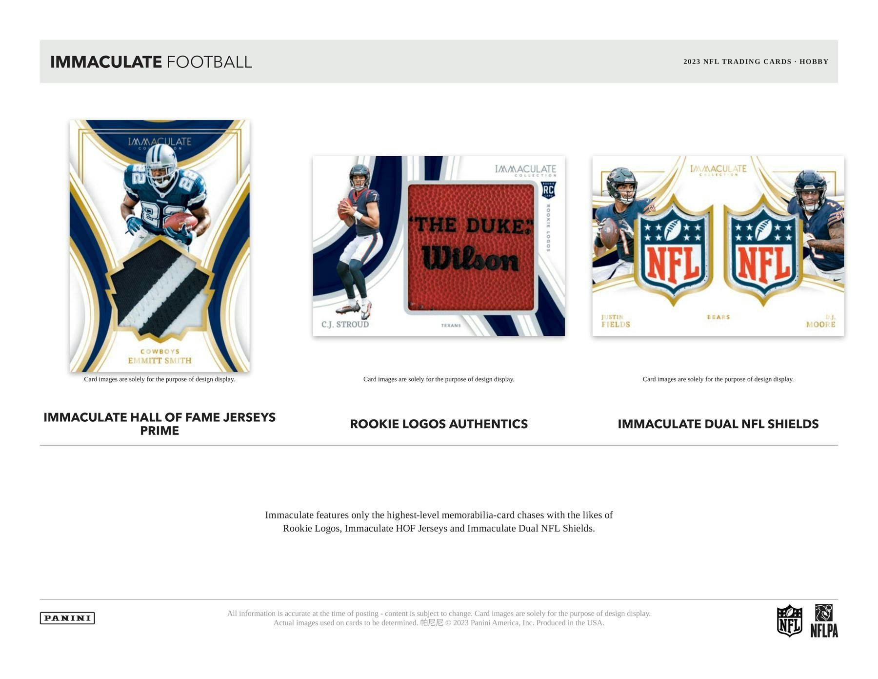 2023 Panini Immaculate Football Hobby Box - Columbia Hobby - Sports Card Boxes - Toploaders - Card Savers