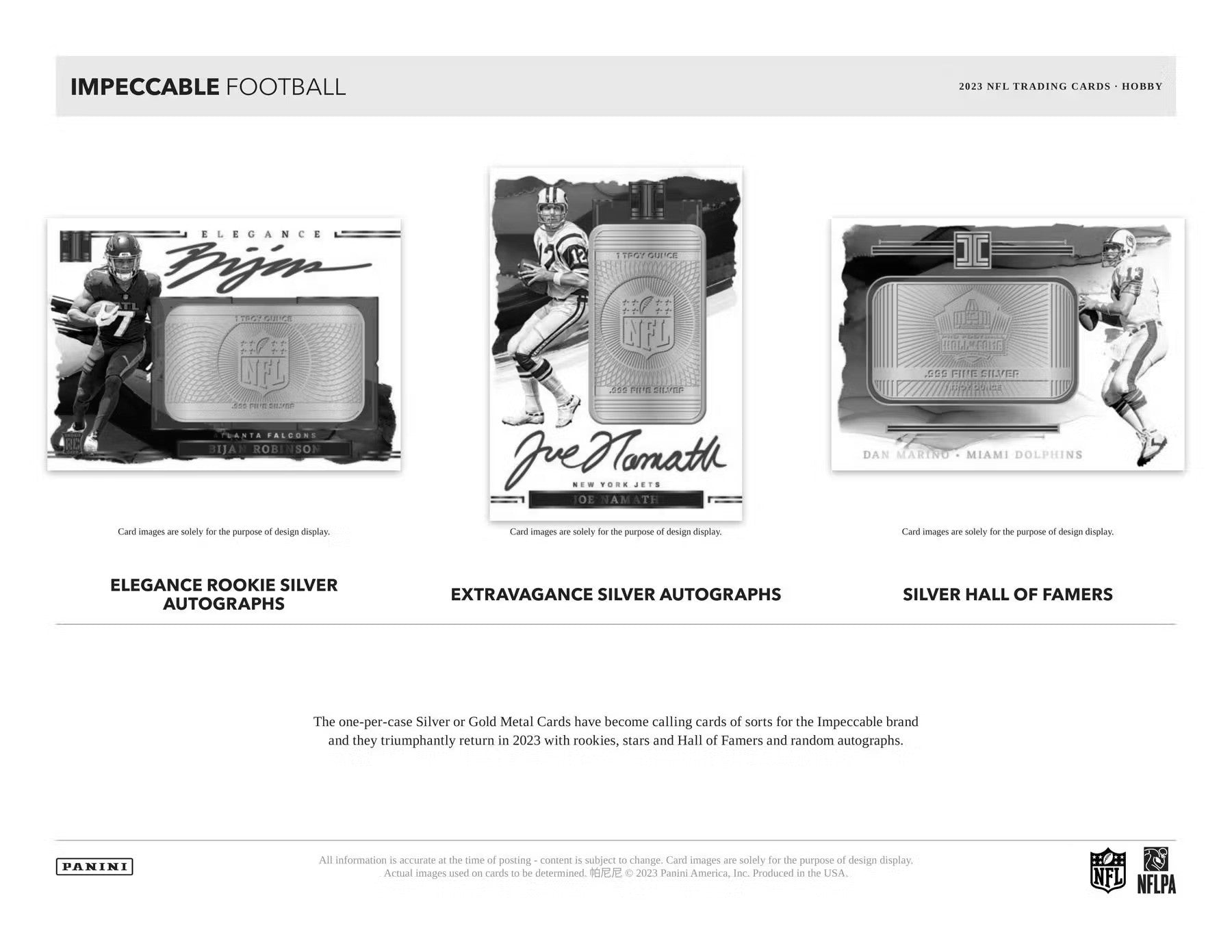 2023 Panini Impeccable Football Hobby Box - Columbia Hobby - Sports Card Boxes - Toploaders - Card Savers