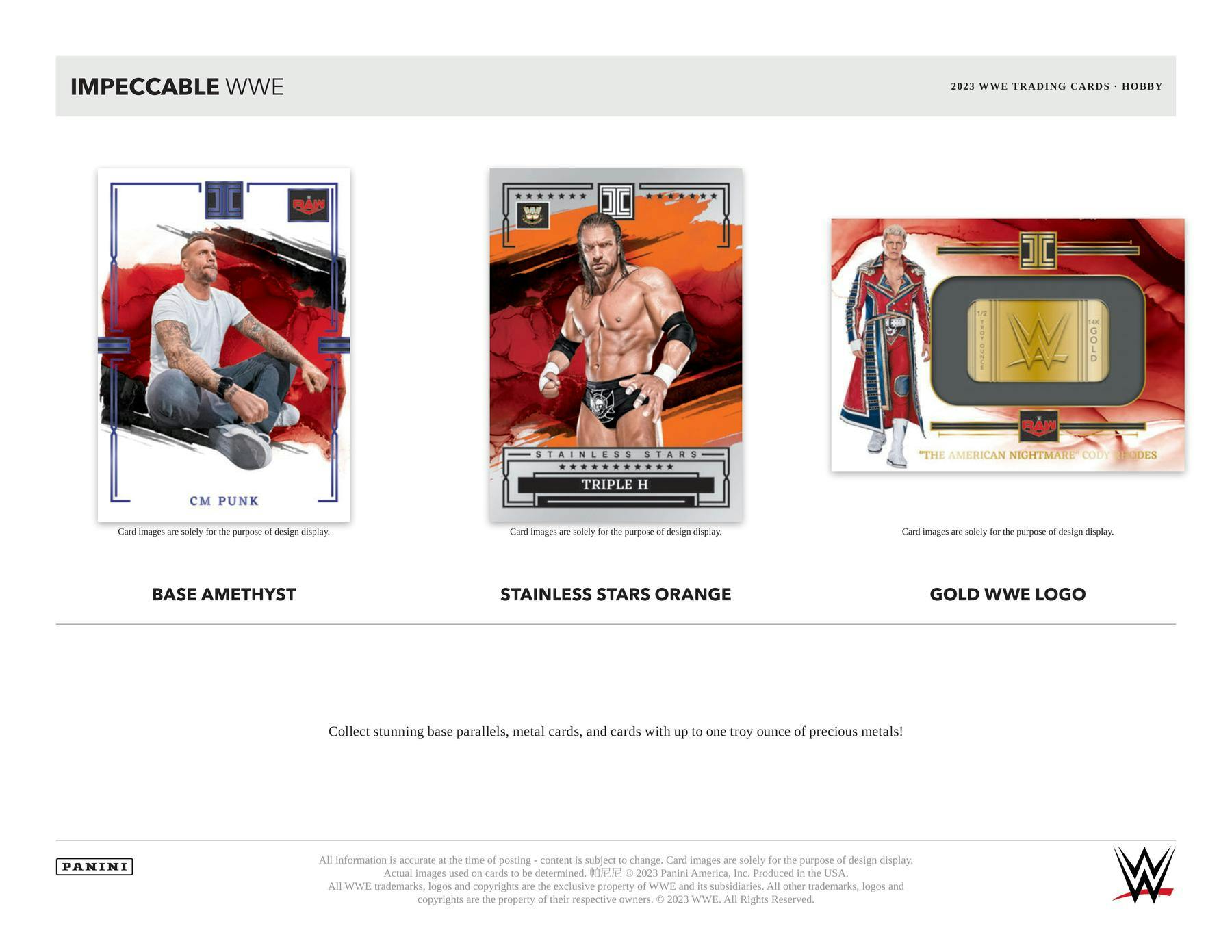 2023 Panini Impeccable WWE Wrestling Hobby Box - Columbia Hobby - Sports Card Boxes - Toploaders - Card Savers