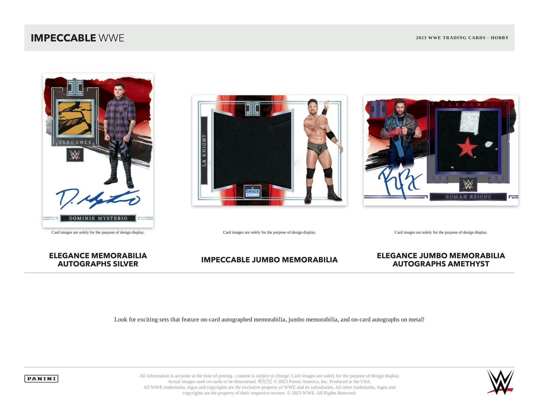 2023 Panini Impeccable WWE Wrestling Hobby Box - Columbia Hobby - Sports Card Boxes - Toploaders - Card Savers