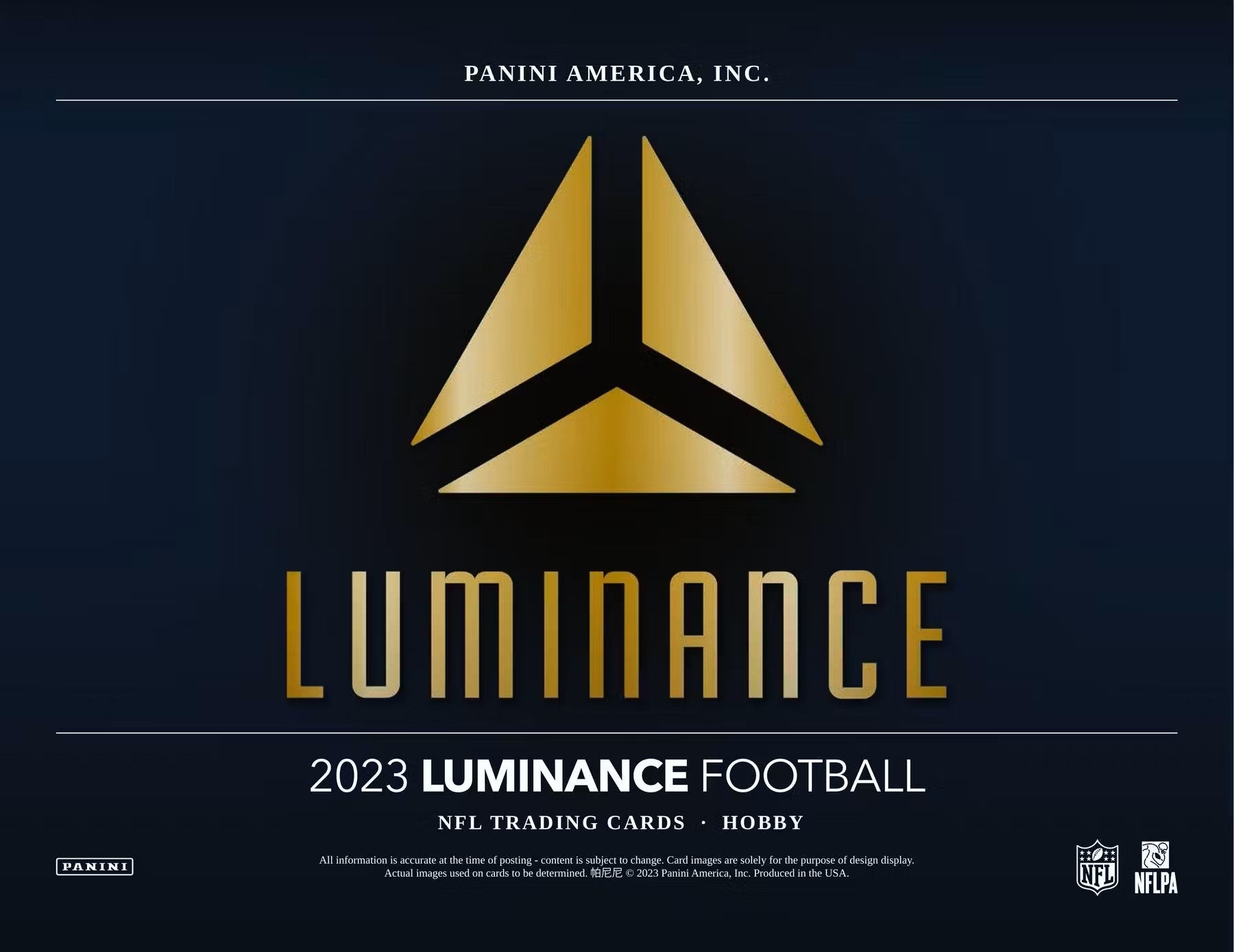 2023 Panini Luminance Football Hobby Box - Columbia Hobby - Sports Card Boxes - Toploaders - Card Savers