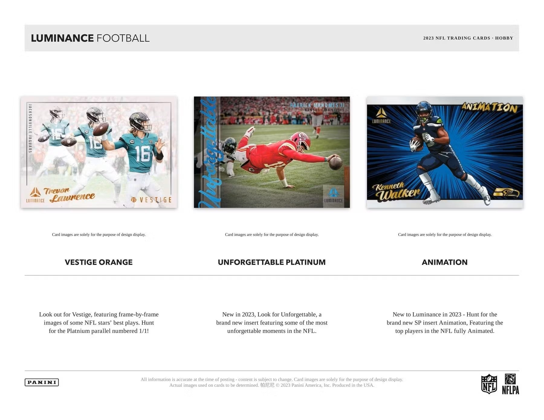 2023 Panini Luminance Football Hobby Box - Columbia Hobby - Sports Card Boxes - Toploaders - Card Savers