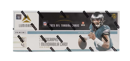 2023 Panini Luminance Football Hobby Box - Columbia Hobby - Sports Card Boxes - Toploaders - Card Savers