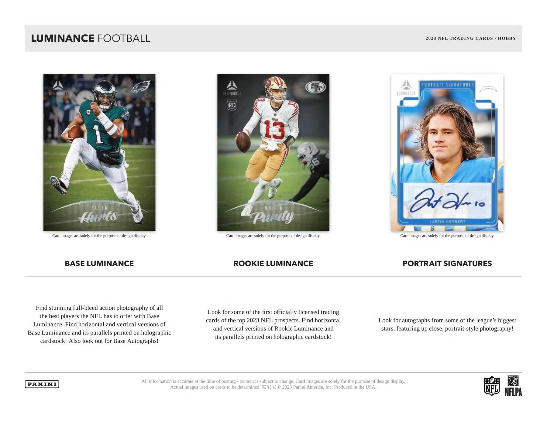 2023 Panini Luminance Football Hobby Box - Columbia Hobby - Sports Card Boxes - Toploaders - Card Savers
