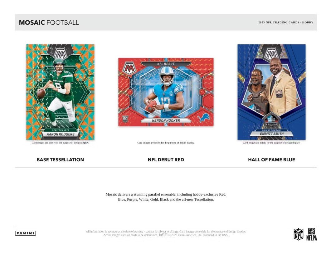 2023 Panini Mosaic Football Hobby Box - Columbia Hobby - Sports Card Boxes - Toploaders - Card Savers