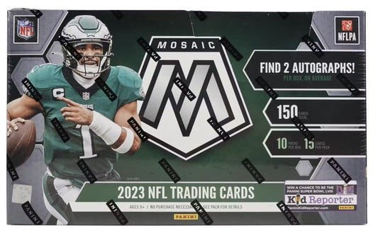 2023 Panini Mosaic Football Hobby Box - Columbia Hobby - Sports Card Boxes - Toploaders - Card Savers