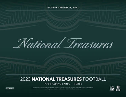 2023 Panini National Treasures Football Hobby Box - Columbia Hobby - Sports Card Boxes - Toploaders - Card Savers