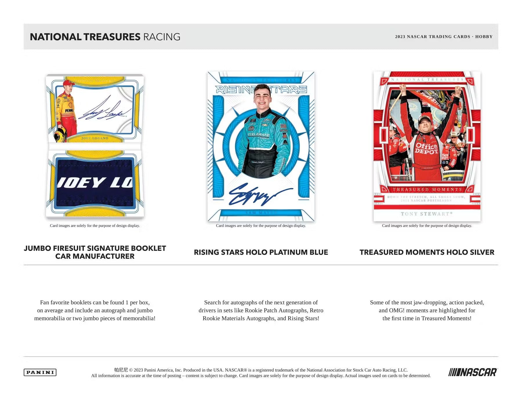 2023 Panini National Treasures Racing Hobby Box - Columbia Hobby - Sports Card Boxes - Toploaders - Card Savers